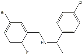 [(5-bromo-2-fluorophenyl)methyl][1-(4-chlorophenyl)ethyl]amine 结构式