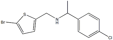 [(5-bromothiophen-2-yl)methyl][1-(4-chlorophenyl)ethyl]amine 结构式