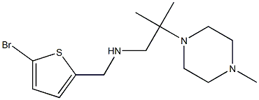 [(5-bromothiophen-2-yl)methyl][2-methyl-2-(4-methylpiperazin-1-yl)propyl]amine 结构式