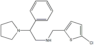 [(5-chlorothiophen-2-yl)methyl][2-phenyl-2-(pyrrolidin-1-yl)ethyl]amine 结构式