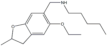 [(5-ethoxy-2-methyl-2,3-dihydro-1-benzofuran-6-yl)methyl](pentyl)amine 结构式