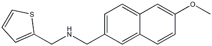 [(6-methoxynaphthalen-2-yl)methyl](thiophen-2-ylmethyl)amine 结构式