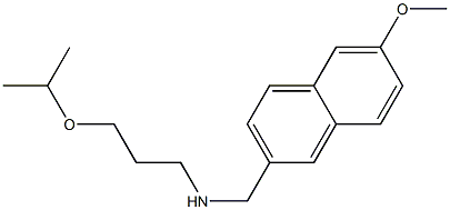 [(6-methoxynaphthalen-2-yl)methyl][3-(propan-2-yloxy)propyl]amine 结构式