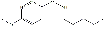 [(6-methoxypyridin-3-yl)methyl](2-methylpentyl)amine 结构式