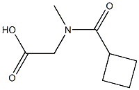 [(cyclobutylcarbonyl)(methyl)amino]acetic acid 结构式