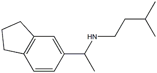 [1-(2,3-dihydro-1H-inden-5-yl)ethyl](3-methylbutyl)amine 结构式