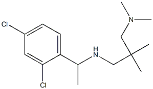 [1-(2,4-dichlorophenyl)ethyl]({2-[(dimethylamino)methyl]-2-methylpropyl})amine 结构式