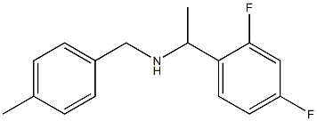 [1-(2,4-difluorophenyl)ethyl][(4-methylphenyl)methyl]amine 结构式