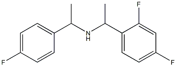[1-(2,4-difluorophenyl)ethyl][1-(4-fluorophenyl)ethyl]amine 结构式