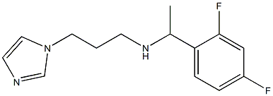 [1-(2,4-difluorophenyl)ethyl][3-(1H-imidazol-1-yl)propyl]amine 结构式