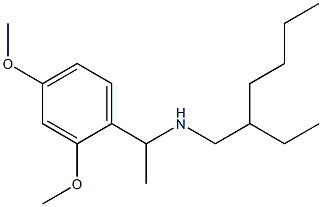 [1-(2,4-dimethoxyphenyl)ethyl](2-ethylhexyl)amine 结构式