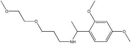[1-(2,4-dimethoxyphenyl)ethyl][3-(2-methoxyethoxy)propyl]amine 结构式