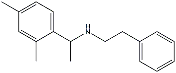 [1-(2,4-dimethylphenyl)ethyl](2-phenylethyl)amine 结构式