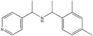 [1-(2,4-dimethylphenyl)ethyl][1-(pyridin-4-yl)ethyl]amine 结构式