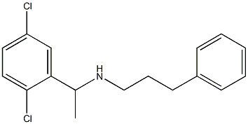 [1-(2,5-dichlorophenyl)ethyl](3-phenylpropyl)amine 结构式