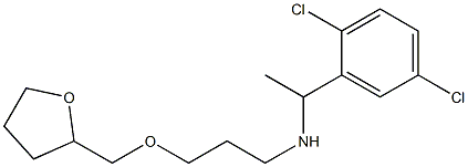 [1-(2,5-dichlorophenyl)ethyl][3-(oxolan-2-ylmethoxy)propyl]amine 结构式