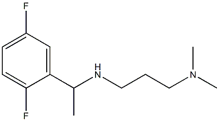 [1-(2,5-difluorophenyl)ethyl][3-(dimethylamino)propyl]amine 结构式