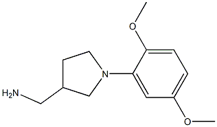 [1-(2,5-dimethoxyphenyl)pyrrolidin-3-yl]methylamine 结构式