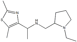 [1-(2,5-dimethyl-1,3-thiazol-4-yl)ethyl][(1-ethylpyrrolidin-2-yl)methyl]amine 结构式