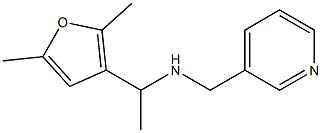 [1-(2,5-dimethylfuran-3-yl)ethyl](pyridin-3-ylmethyl)amine 结构式