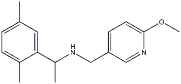 [1-(2,5-dimethylphenyl)ethyl][(6-methoxypyridin-3-yl)methyl]amine 结构式