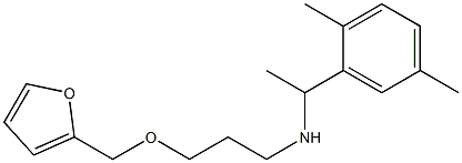 [1-(2,5-dimethylphenyl)ethyl][3-(furan-2-ylmethoxy)propyl]amine 结构式
