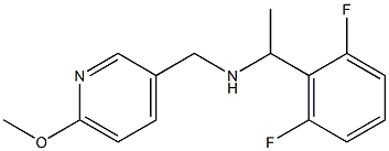 [1-(2,6-difluorophenyl)ethyl][(6-methoxypyridin-3-yl)methyl]amine 结构式