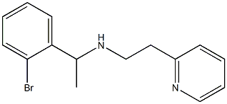 [1-(2-bromophenyl)ethyl][2-(pyridin-2-yl)ethyl]amine 结构式