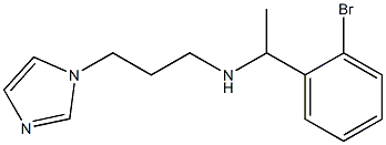 [1-(2-bromophenyl)ethyl][3-(1H-imidazol-1-yl)propyl]amine 结构式