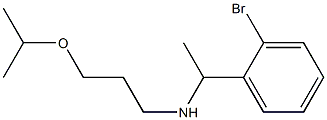 [1-(2-bromophenyl)ethyl][3-(propan-2-yloxy)propyl]amine 结构式