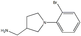 [1-(2-bromophenyl)pyrrolidin-3-yl]methylamine 结构式