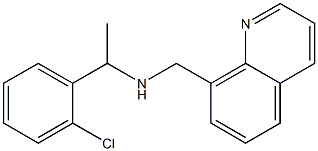 [1-(2-chlorophenyl)ethyl](quinolin-8-ylmethyl)amine 结构式
