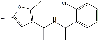 [1-(2-chlorophenyl)ethyl][1-(2,5-dimethylfuran-3-yl)ethyl]amine 结构式