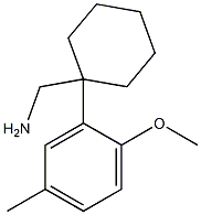 [1-(2-methoxy-5-methylphenyl)cyclohexyl]methanamine 结构式