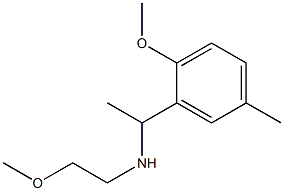 [1-(2-methoxy-5-methylphenyl)ethyl](2-methoxyethyl)amine 结构式