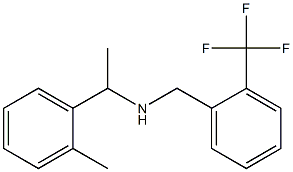 [1-(2-methylphenyl)ethyl]({[2-(trifluoromethyl)phenyl]methyl})amine 结构式