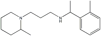 [1-(2-methylphenyl)ethyl][3-(2-methylpiperidin-1-yl)propyl]amine 结构式