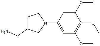 [1-(3,4,5-trimethoxyphenyl)pyrrolidin-3-yl]methylamine 结构式