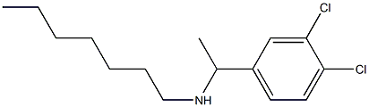 [1-(3,4-dichlorophenyl)ethyl](heptyl)amine 结构式