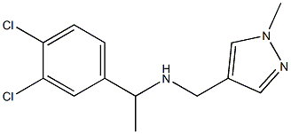 [1-(3,4-dichlorophenyl)ethyl][(1-methyl-1H-pyrazol-4-yl)methyl]amine 结构式