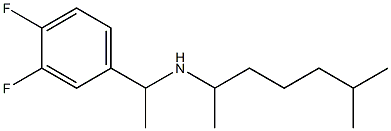 [1-(3,4-difluorophenyl)ethyl](6-methylheptan-2-yl)amine 结构式