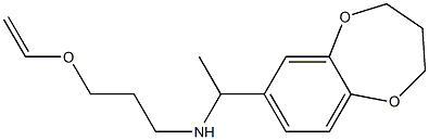 [1-(3,4-dihydro-2H-1,5-benzodioxepin-7-yl)ethyl][3-(ethenyloxy)propyl]amine 结构式