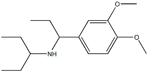 [1-(3,4-dimethoxyphenyl)propyl](pentan-3-yl)amine 结构式