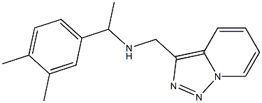 [1-(3,4-dimethylphenyl)ethyl]({[1,2,4]triazolo[3,4-a]pyridin-3-ylmethyl})amine 结构式