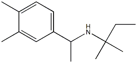 [1-(3,4-dimethylphenyl)ethyl](2-methylbutan-2-yl)amine 结构式