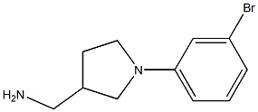 [1-(3-bromophenyl)pyrrolidin-3-yl]methylamine 结构式