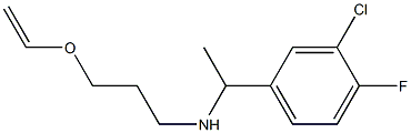 [1-(3-chloro-4-fluorophenyl)ethyl][3-(ethenyloxy)propyl]amine 结构式