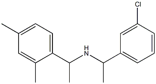 [1-(3-chlorophenyl)ethyl][1-(2,4-dimethylphenyl)ethyl]amine 结构式