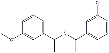 [1-(3-chlorophenyl)ethyl][1-(3-methoxyphenyl)ethyl]amine 结构式