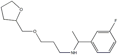 [1-(3-fluorophenyl)ethyl][3-(oxolan-2-ylmethoxy)propyl]amine 结构式